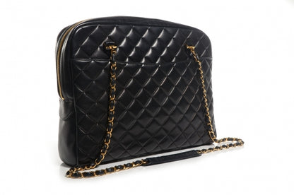 Chanel Lambskin Quilted Shoulder Bag Black 3 of 8