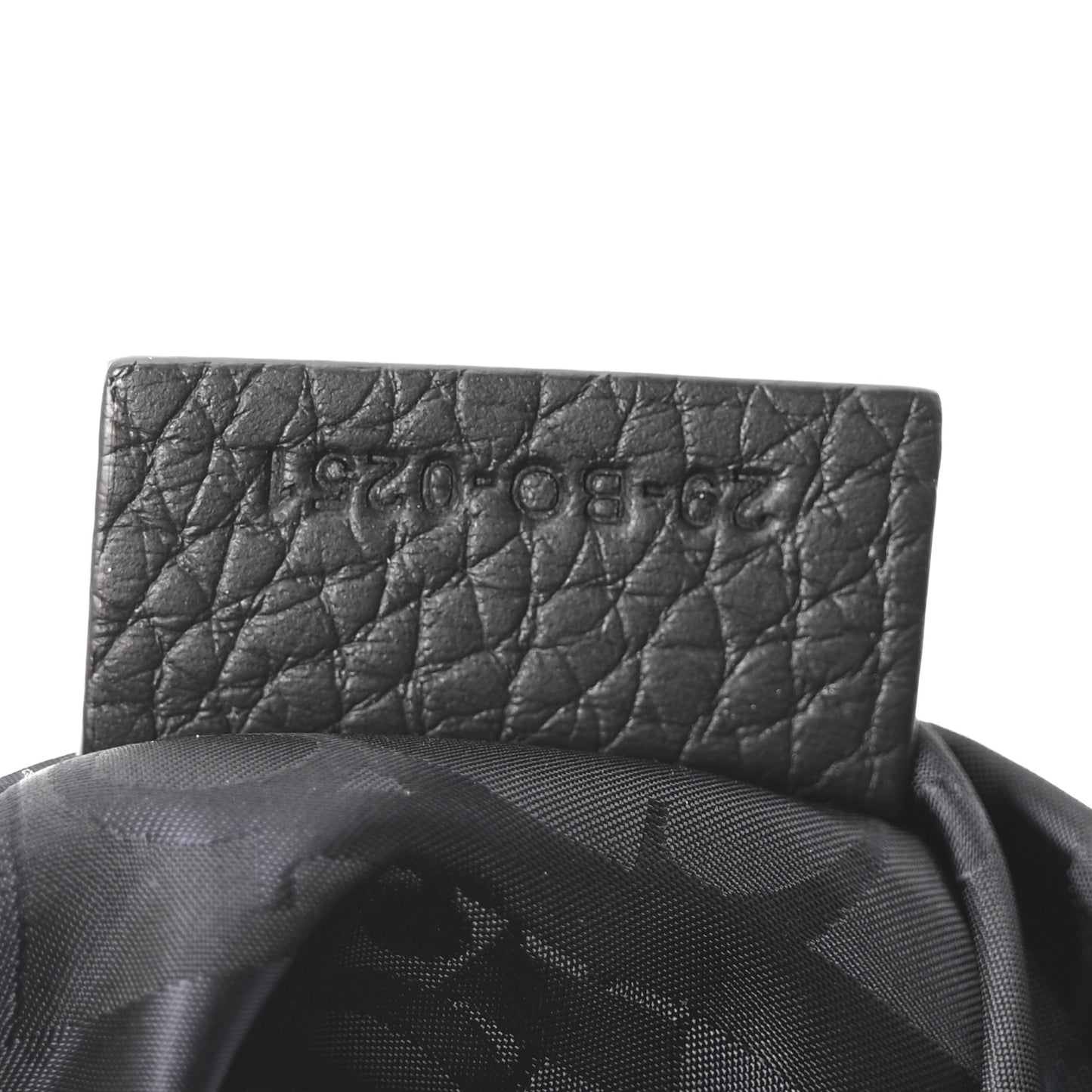 Grained Calfskin Mini Soft Saddle Bag Black
