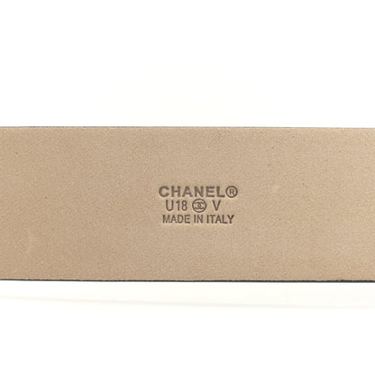 Chanel Calfskin Belt 95 38 Black 3 of 5