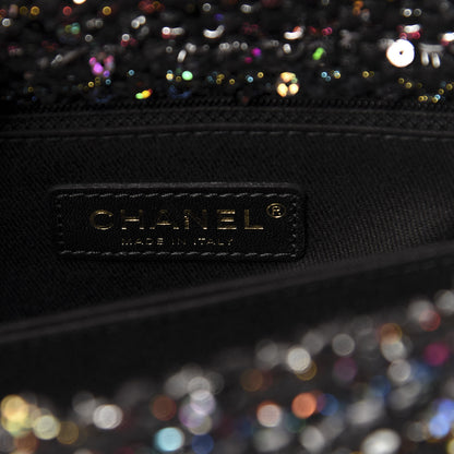 Chanel Tweed Sequin Mini Coco Handle Flap Black 7 of 12