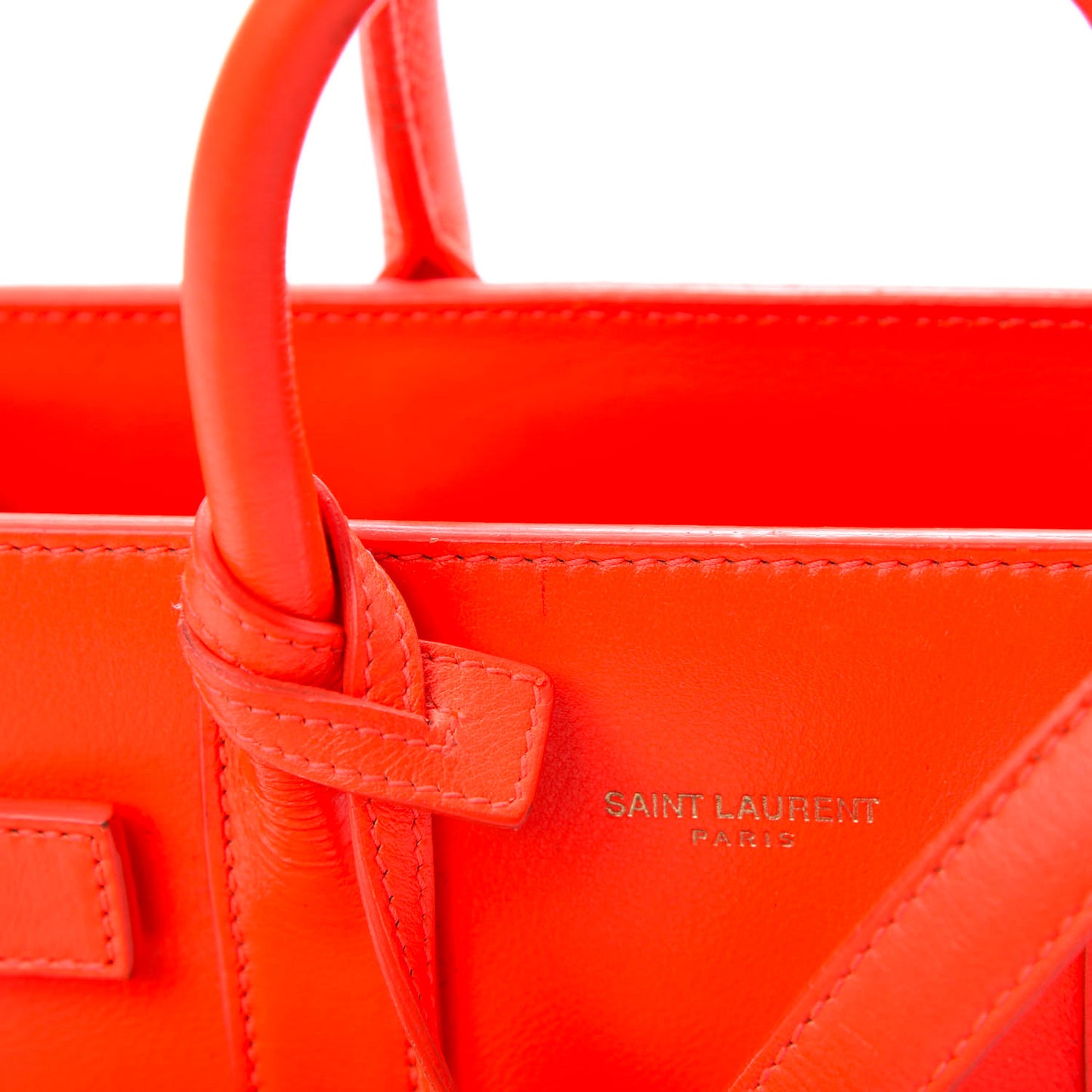 Calfskin Nano Sac De Jour Orange