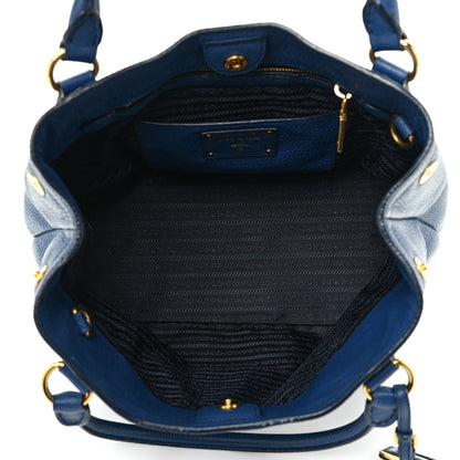 Prada Vitello Daino Tote Cobalto 5 of 15