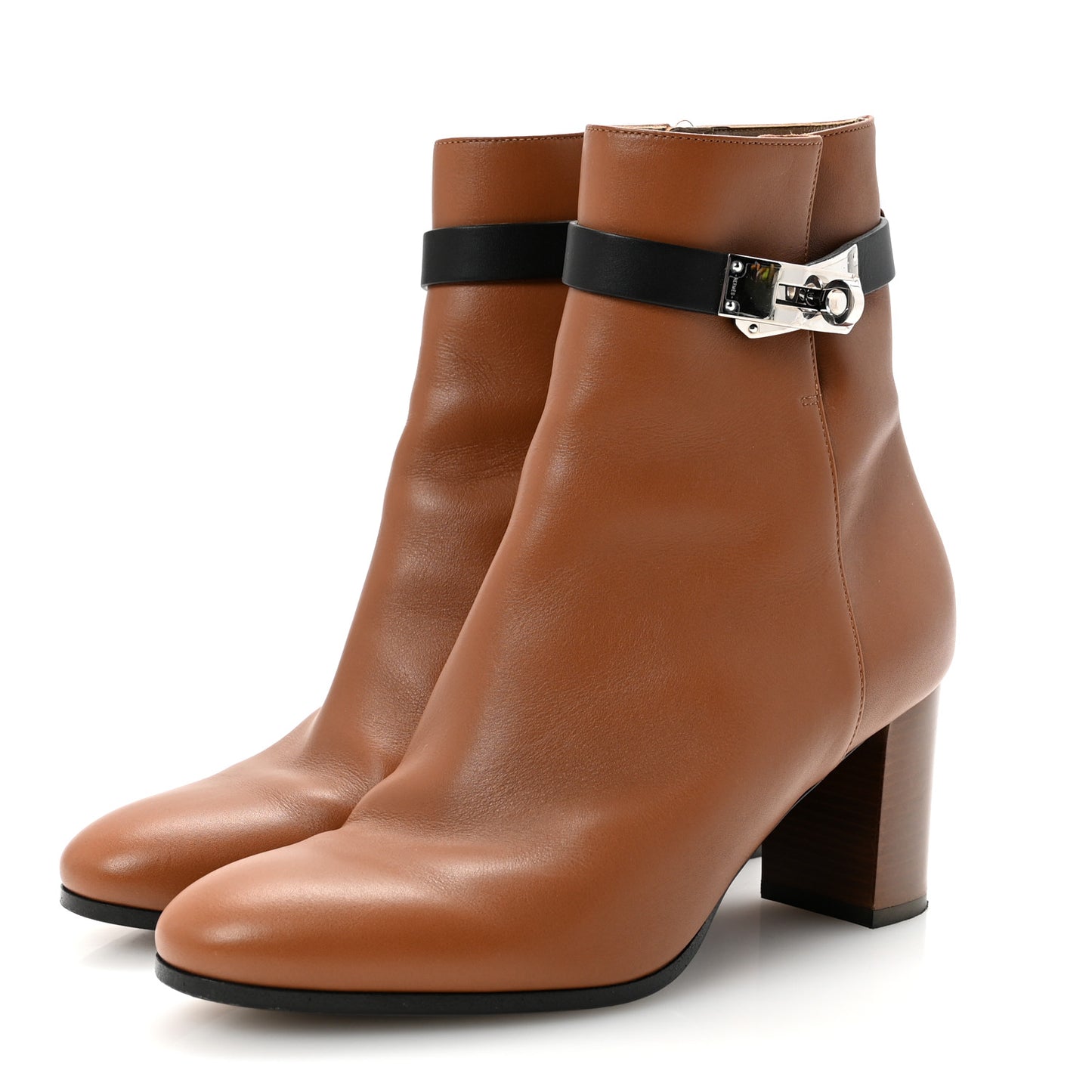 Calfskin Saint Germain Ankle Boots 37.5 Naturel
