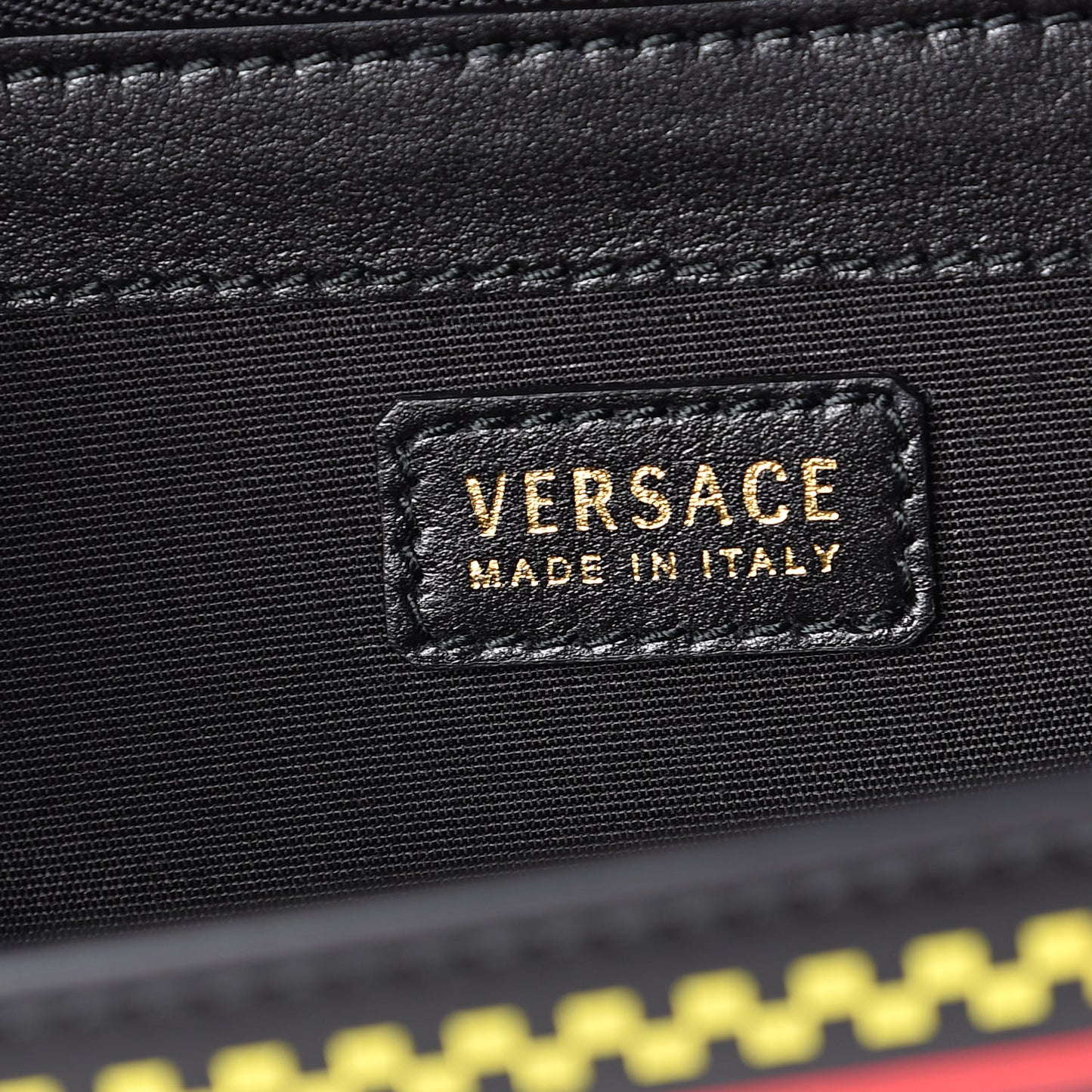 Calfskin 90's Vintage Logo Chain Evening Bag Black