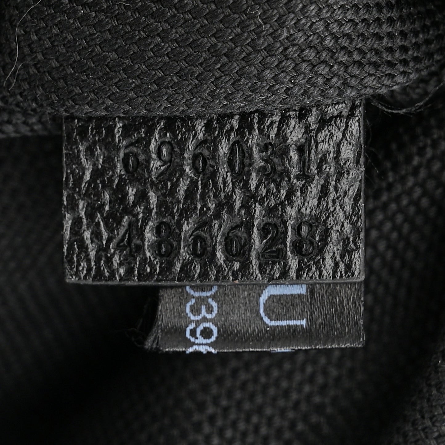 Monogram Jumbo GG Textured Dollar Calfskin Web Belt Bag Black