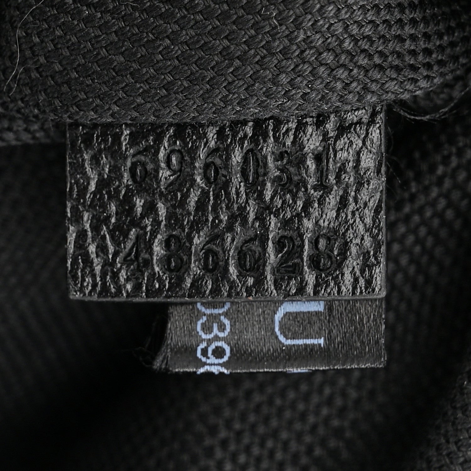 Gucci Monogram Jumbo GG Textured Dollar Calfskin Web Belt Bag Black 7 of 10