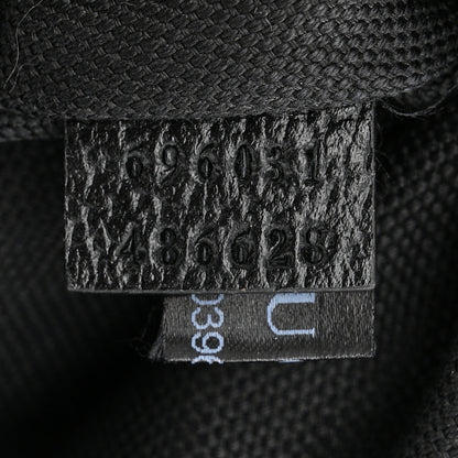Gucci Monogram Jumbo GG Textured Dollar Calfskin Web Belt Bag Black 7 of 10