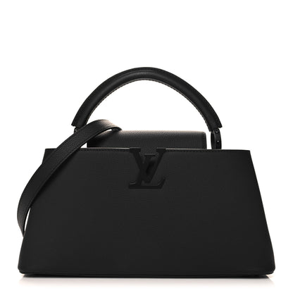Louis Vuitton Taurillon Capucines East West MM Matte Black 1 of 11