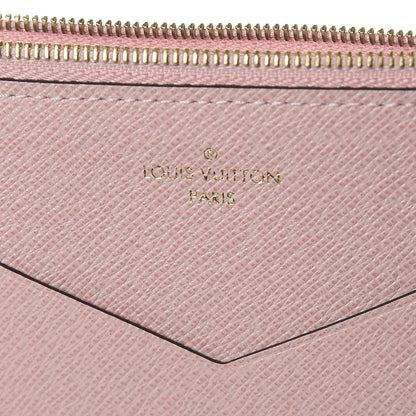Louis Vuitton Calfskin Jeanne Wallet Zippered Insert Rose Ballerine 6 of 6