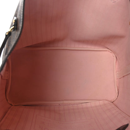 Louis Vuitton Damier Ebene Neo Neverfull MM Rose Ballerine 5 of 9