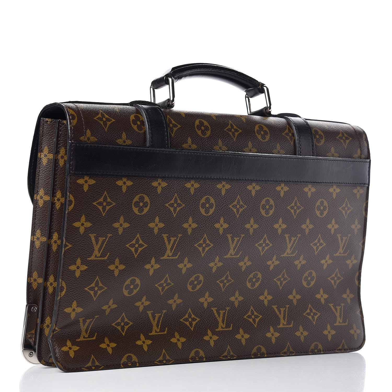 Louis Vuitton Monogram Macassar Larry Briefcase 3 of 9