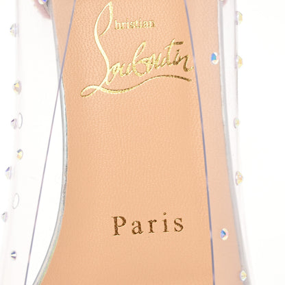 Christian Louboutin PVC Suede Degrastrass Flats 36.5 Pink Multicolor 8 of 10