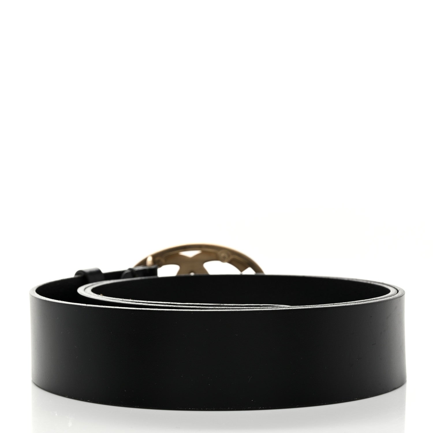 Chanel Calfskin CC Logo Belt 105 42 Black 2 of 9