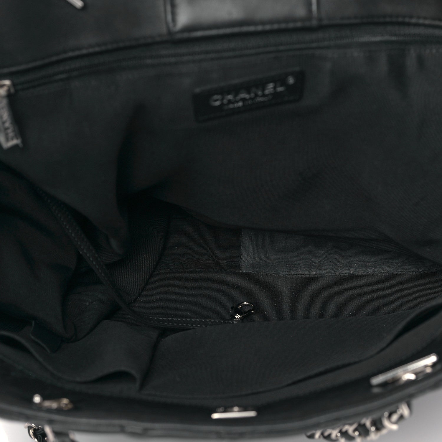 Chanel Calfskin Quilted Large Classic Shopping Tote Black 5 of 9