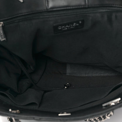 Chanel Calfskin Quilted Large Classic Shopping Tote Black 5 of 9