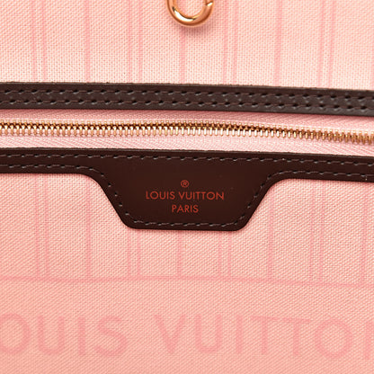 Louis Vuitton Damier Ebene Neo Neverfull MM Rose Ballerine 7 of 12