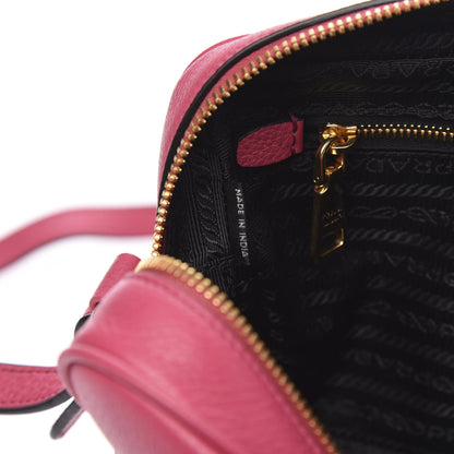 Prada Vitello Phenix Camera Bag Peonia 7 of 9