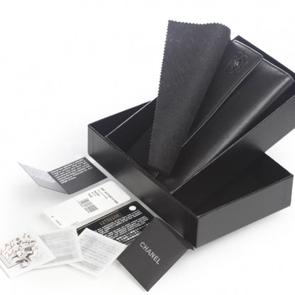 Chanel Leather Camellia Flap Wallet Black 12 of 12