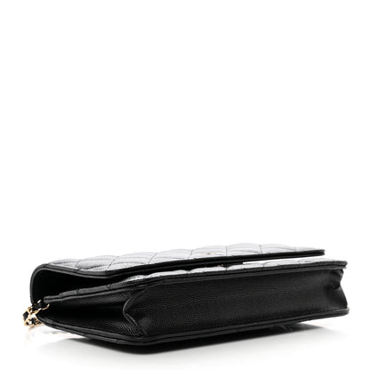 Chanel Caviar Quilted Wallet on Chain WOC Black 4 of 13