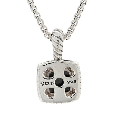 David Yurman Sterling Silver Diamond Black Orchid 7mm Petite Albion Necklace 4 of 5