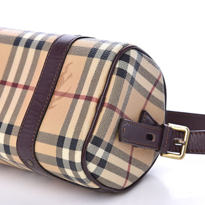 Burberry Haymarket Check Shoulder Bag Chocolate 9 of 12