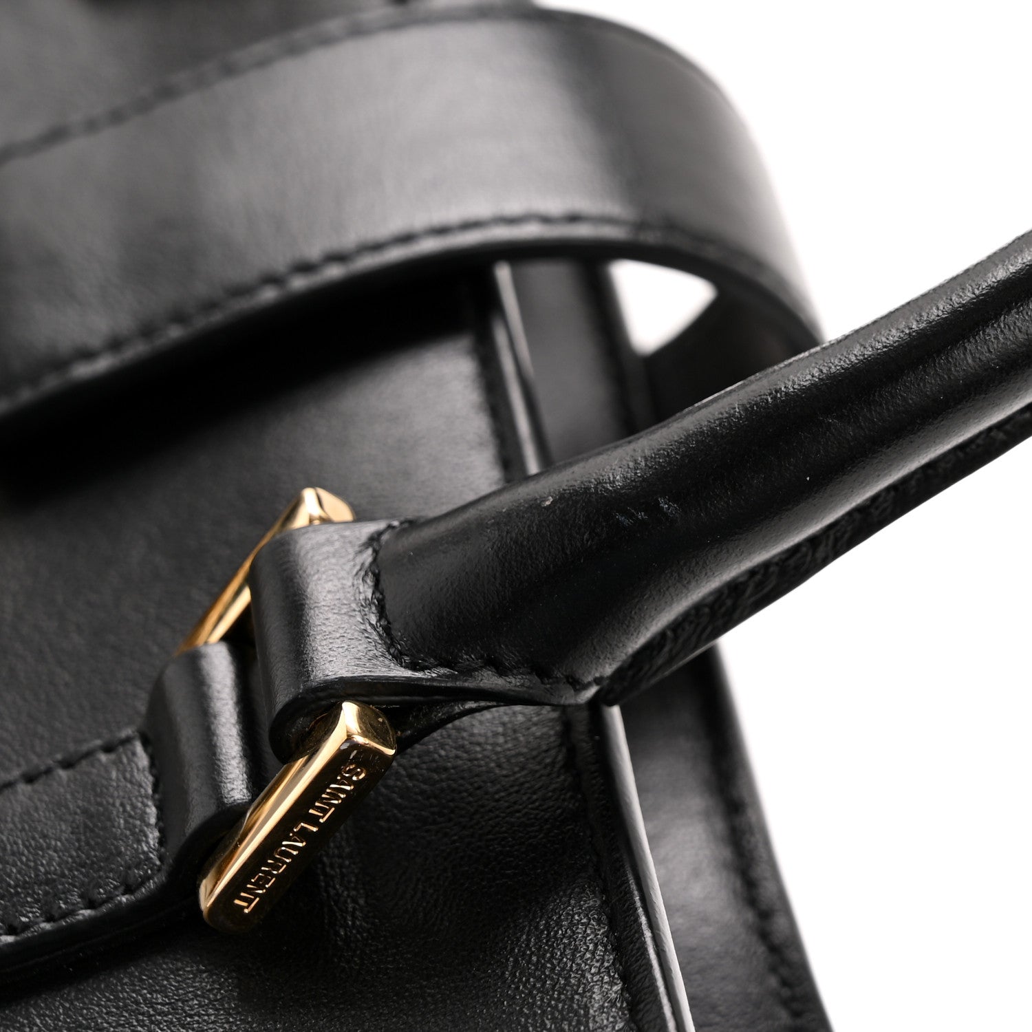 Saint Laurent Smooth Calfskin Small Monogram Cabas Black 13 of 13
