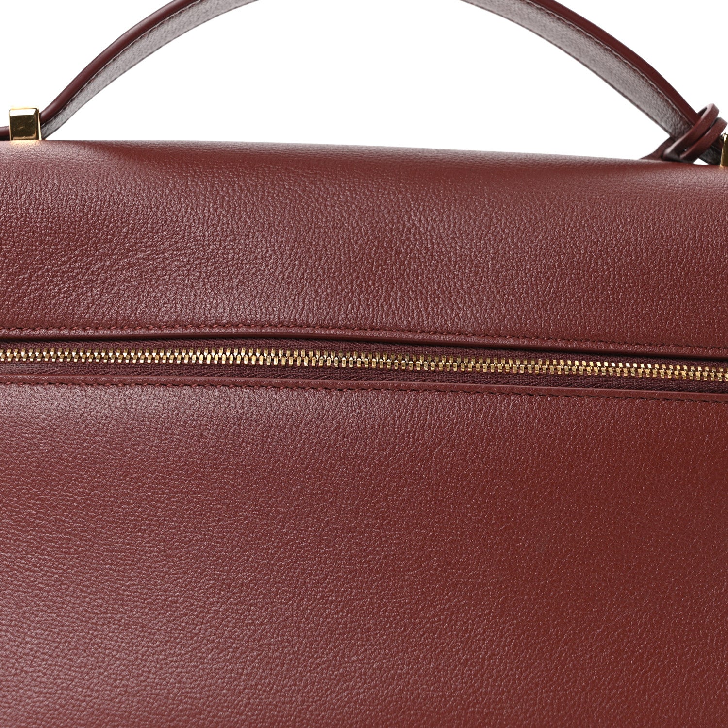 Loro Piana Calfskin Extra Bag L27 Smoked Caramel 7 of 9