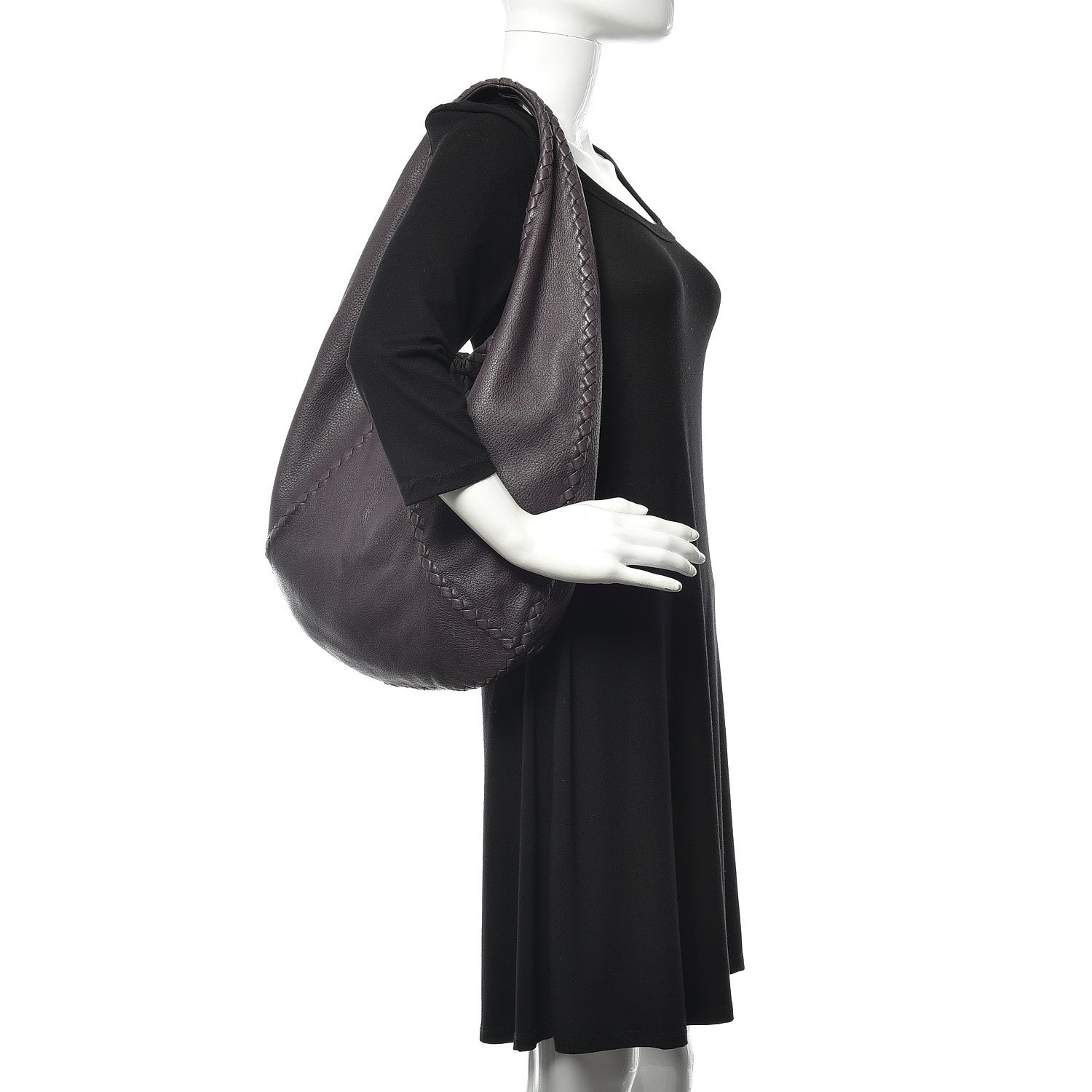 Bottega Veneta Cervo Deerskin Large Hobo Quetsche 2 of 9