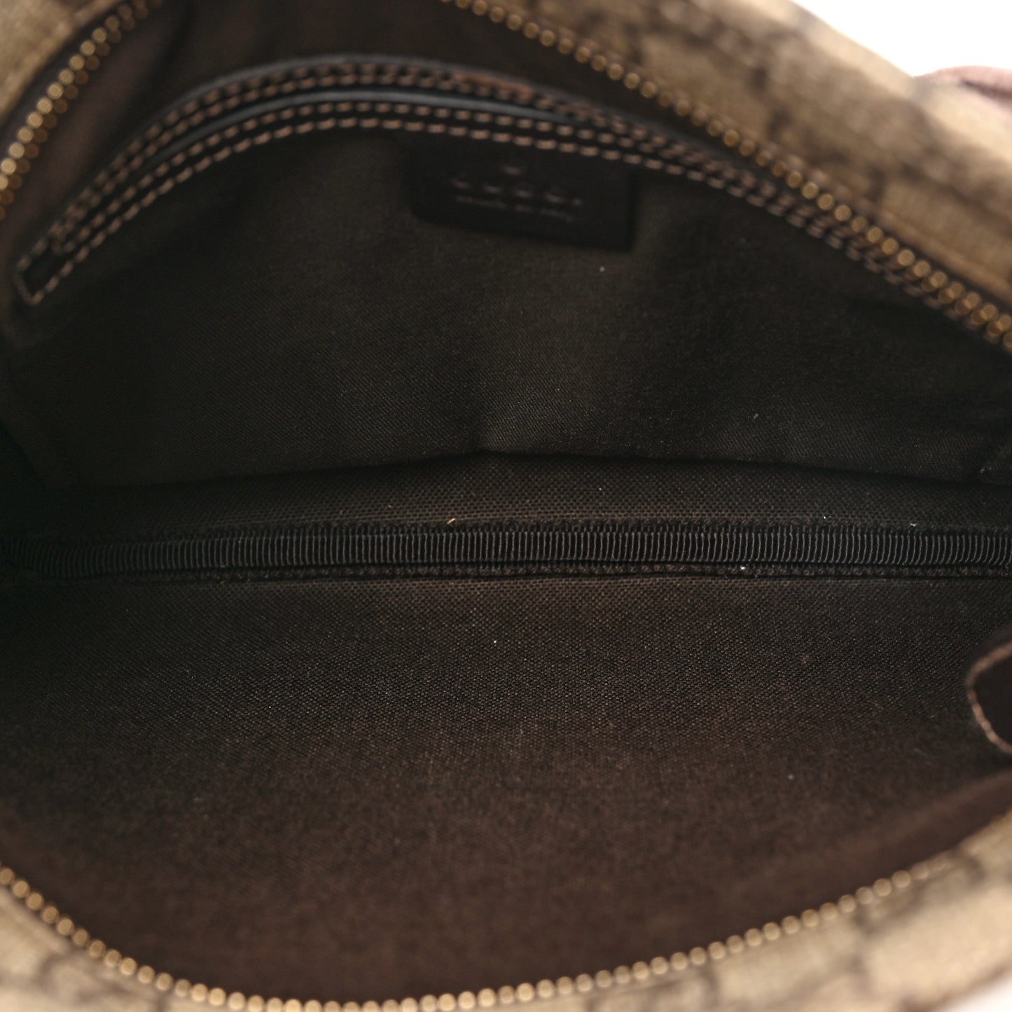 GG Supreme Monogram Small Flat Messenger Bag Dark Brown