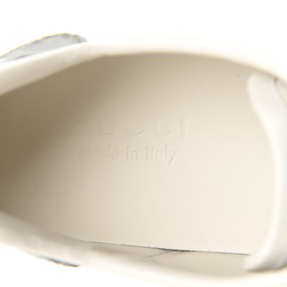 Gucci Calfskin Crocodile Web Mens Ace Sneakers 9 White Green 6 of 10