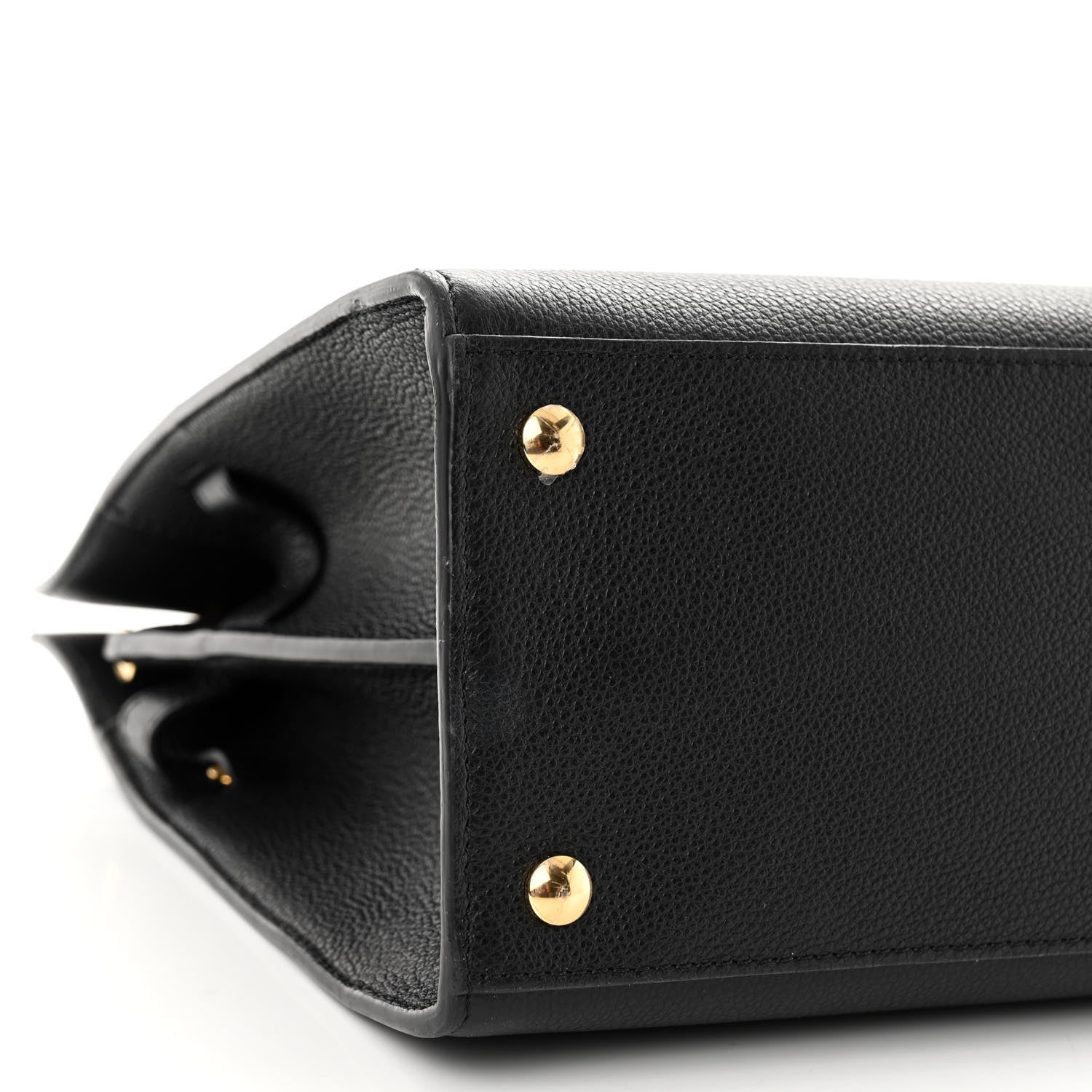 Burberry Grainy Calfskin Medium Title Bag Black 9 of 11