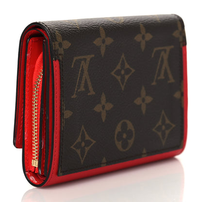 Louis Vuitton Monogram Flore Compact Wallet Coquelicot 3 of 7