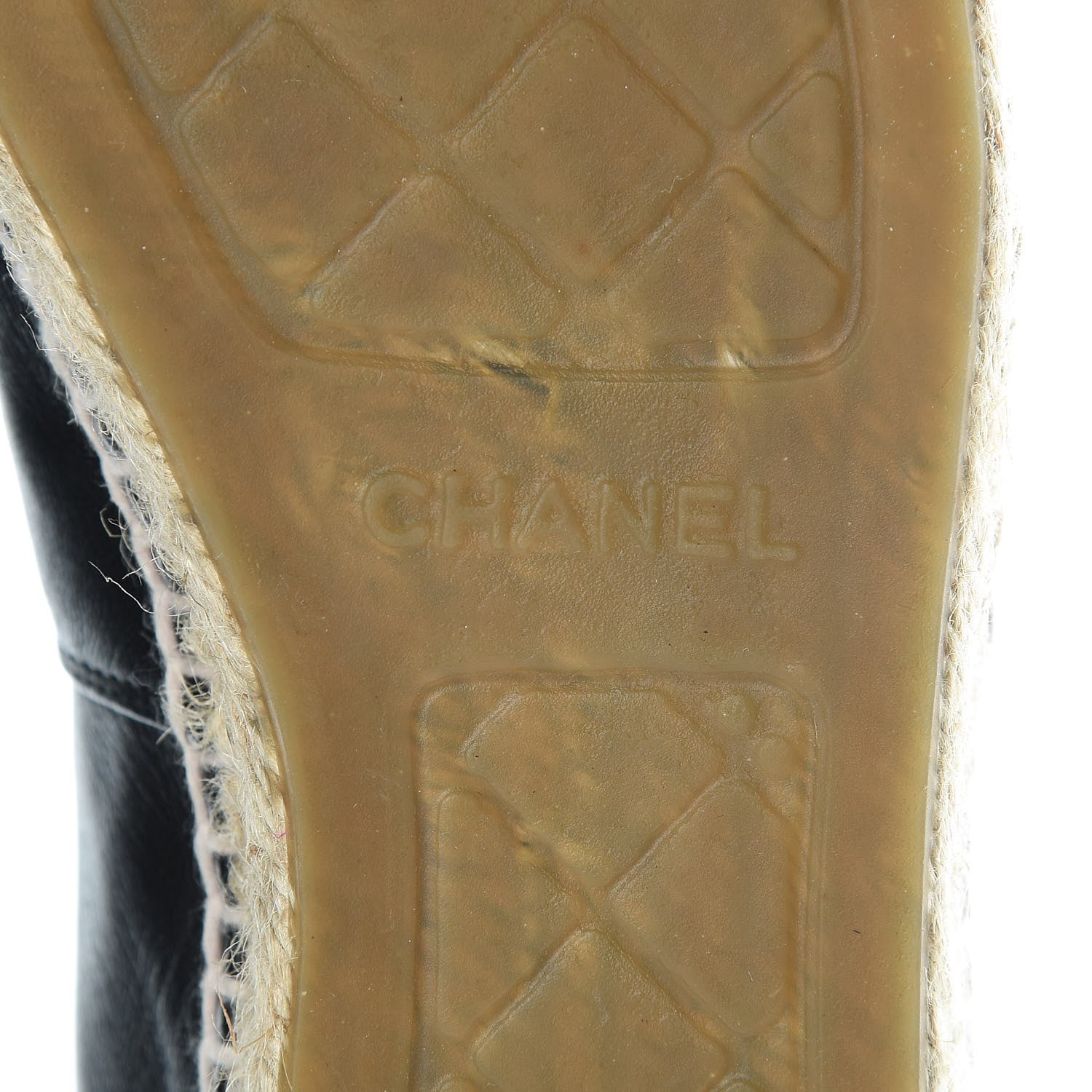 Chanel Lambskin CC Espadrilles 39 Black 7 of 12