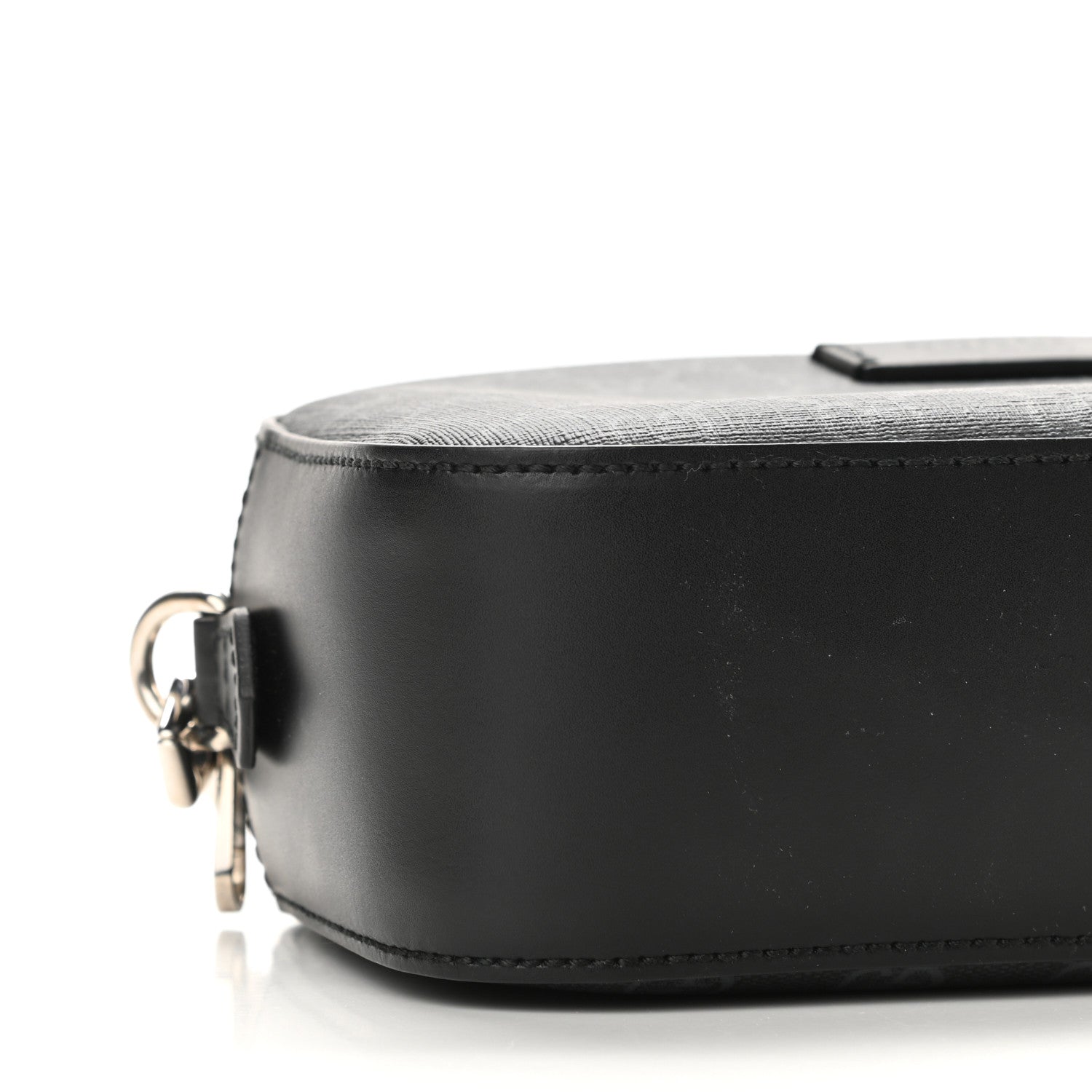 Gucci GG Supreme Monogram Web Shoulder Bag Black Grey 9 of 10