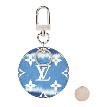 Louis Vuitton Monogram Escale Bag Charm Key Holder Blue 2 of 4