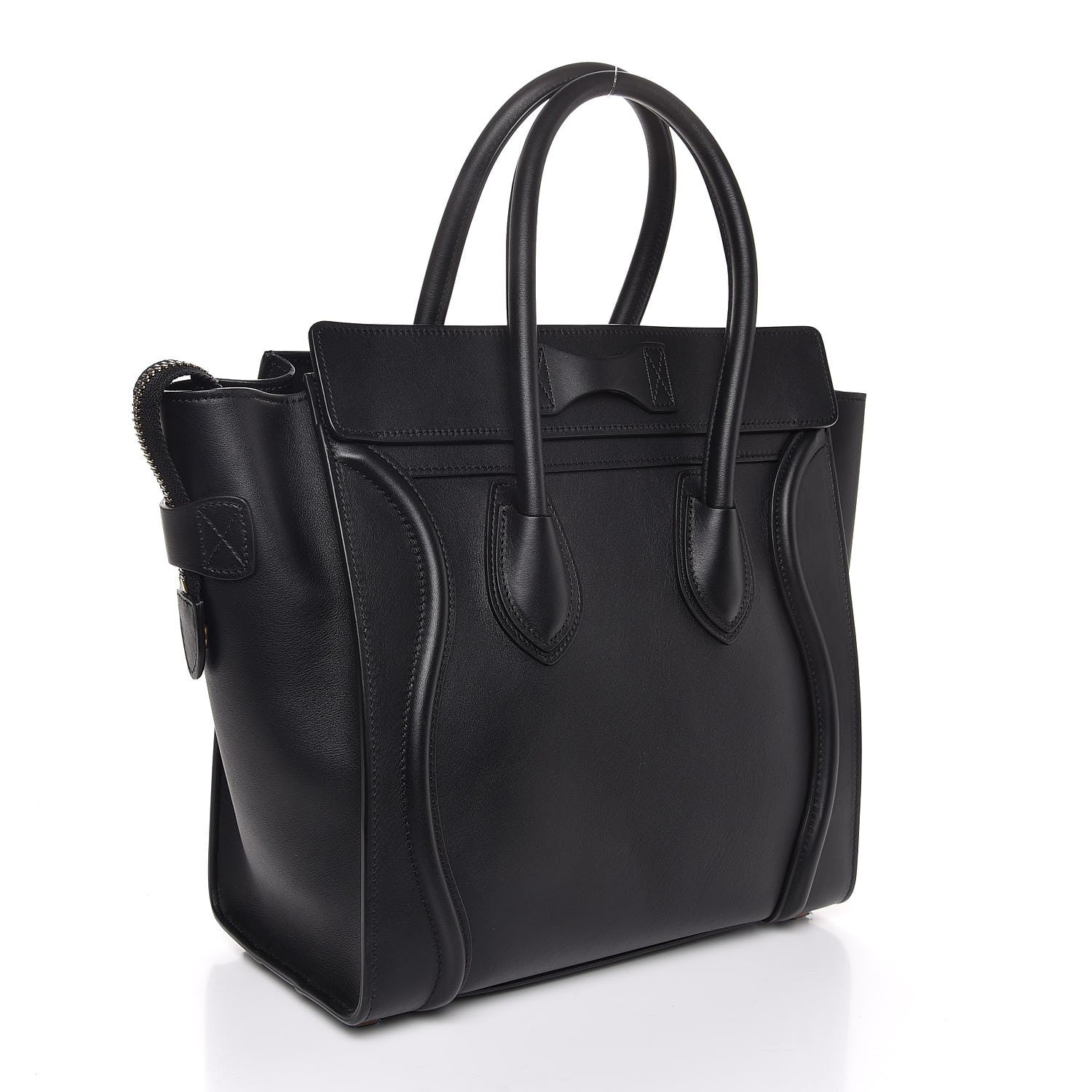 Celine Smooth Calfskin Micro Luggage Black 3 of 7