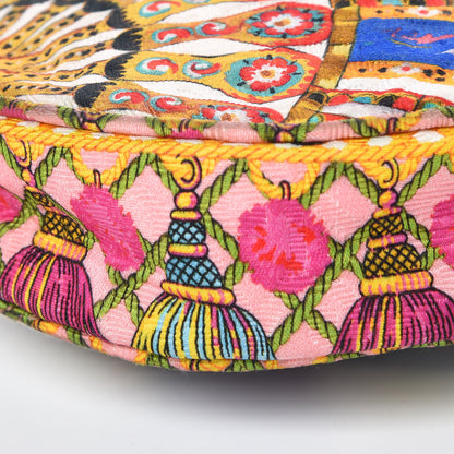 Dolce & Gabbana Brocade Fan Foulard Print Glam Crossbody Multicolor 8 of 8
