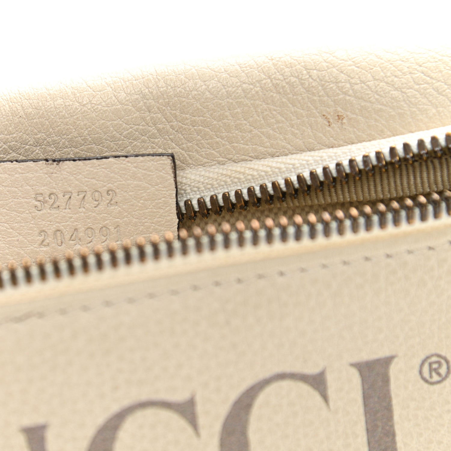 Gucci Grained Calfskin Small Logo Belt Bag White 7 of 13