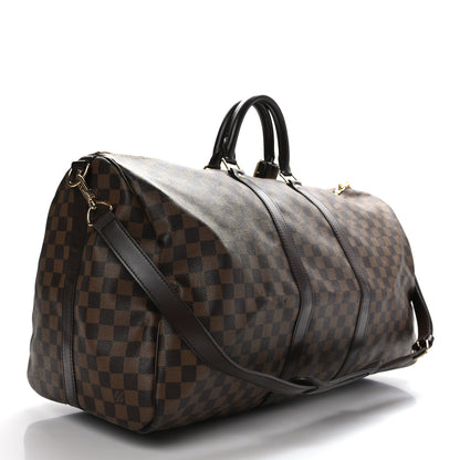 Louis Vuitton Damier Ebene Keepall Bandouliere 55 2 of 10
