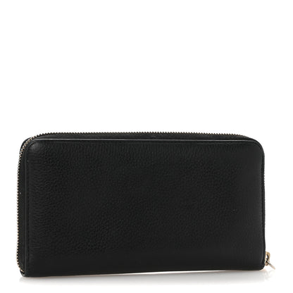 Gucci Pebbled Calfskin Soho Zip Around Wallet Black 3 of 12