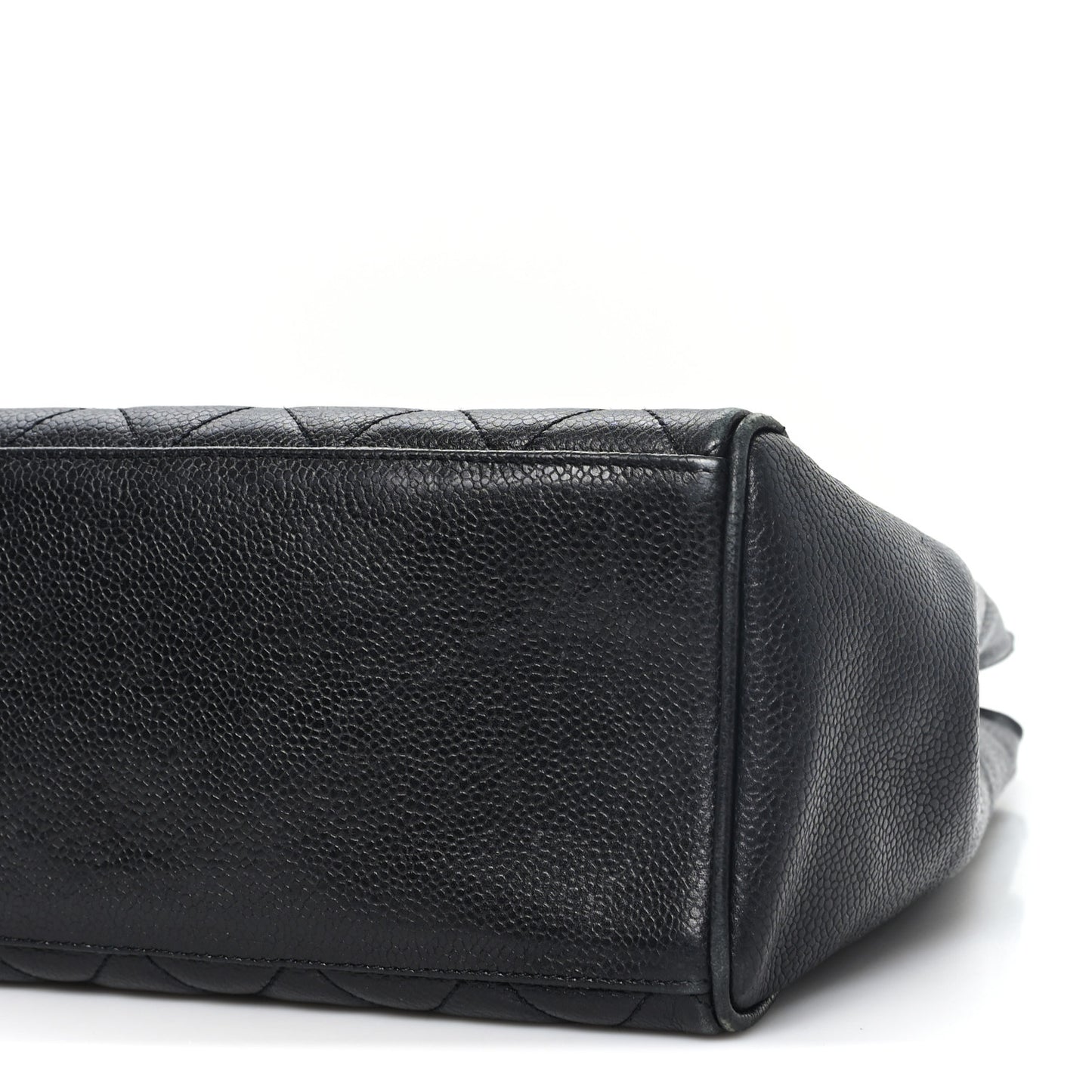 Caviar Quilted Shoulder Bag Black Black