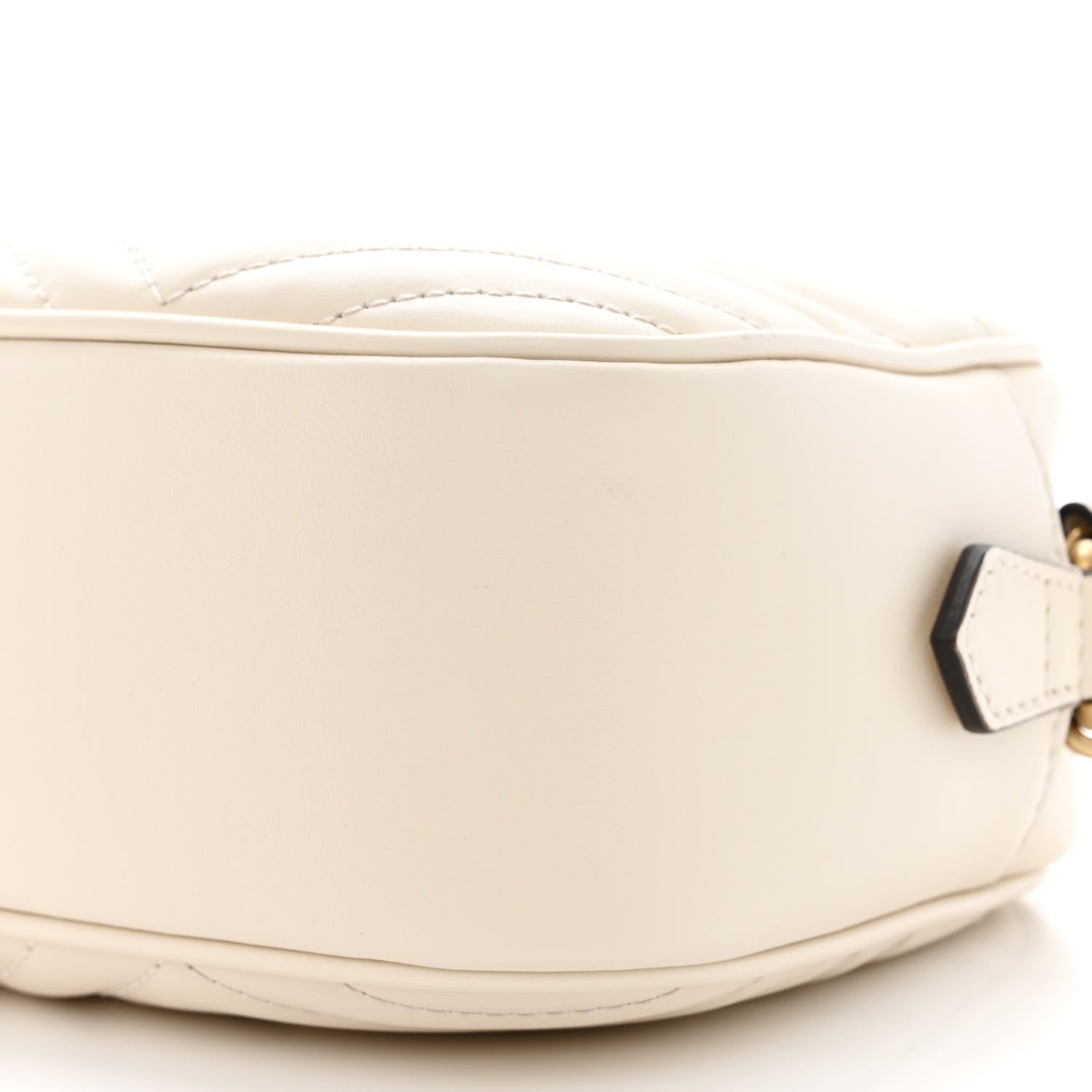 Gucci Calfskin Matelasse Small GG Marmont Chain Shoulder Bag White 10 of 10