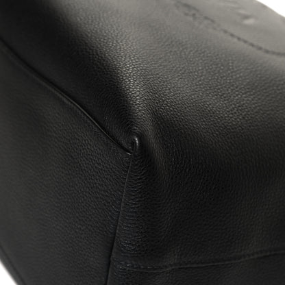 Prada Vitello Phenix Embossed Logo Hobo Black 10 of 12