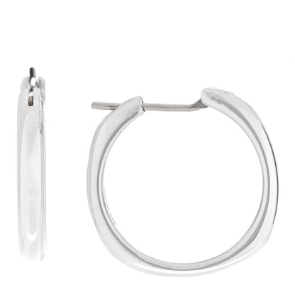 Tiffany Sterling Silver Square Cushion Hoop Earrings 1 of 5