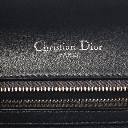 Christian Dior Metallic Patent Micro-Cannage Medium Diorama Flap Bag Silver 6 of 11