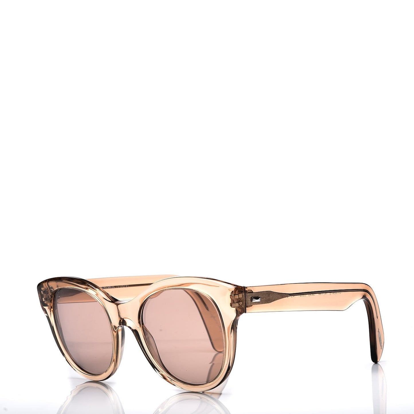 Jacey Mirror Sunglasses Beige
