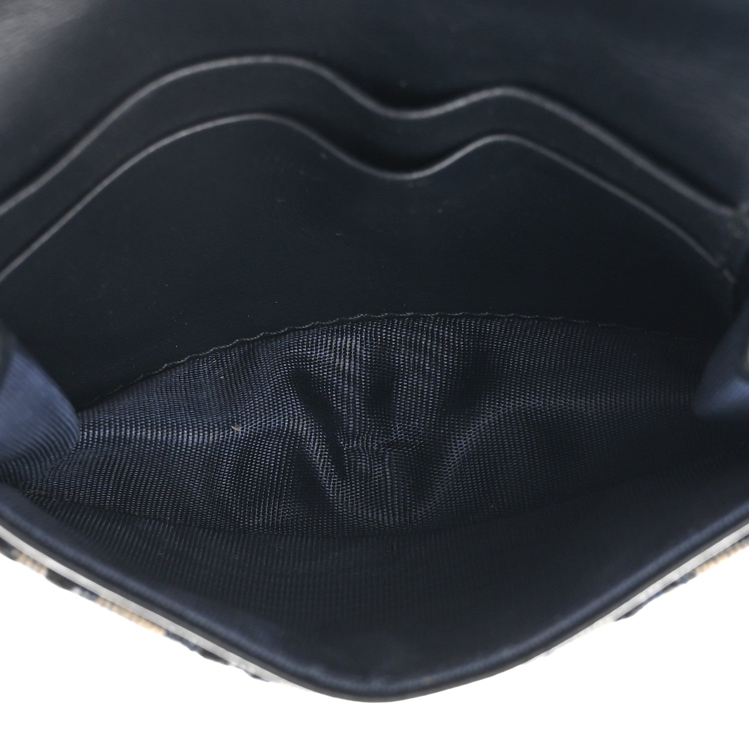 Christian Dior Oblique Saddle Card Holder Blue 5 of 11