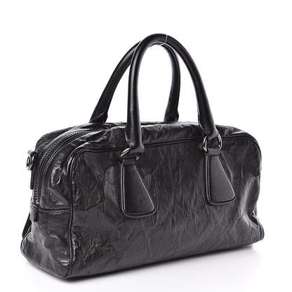 Prada Nappa Antique Bowler Black 3 of 10