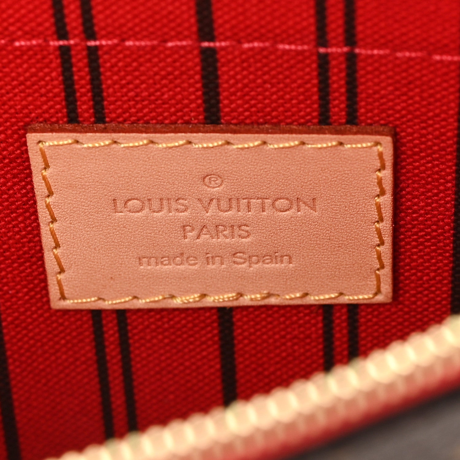 Louis Vuitton Monogram Neverfull MM GM Pochette Cherry 6 of 6