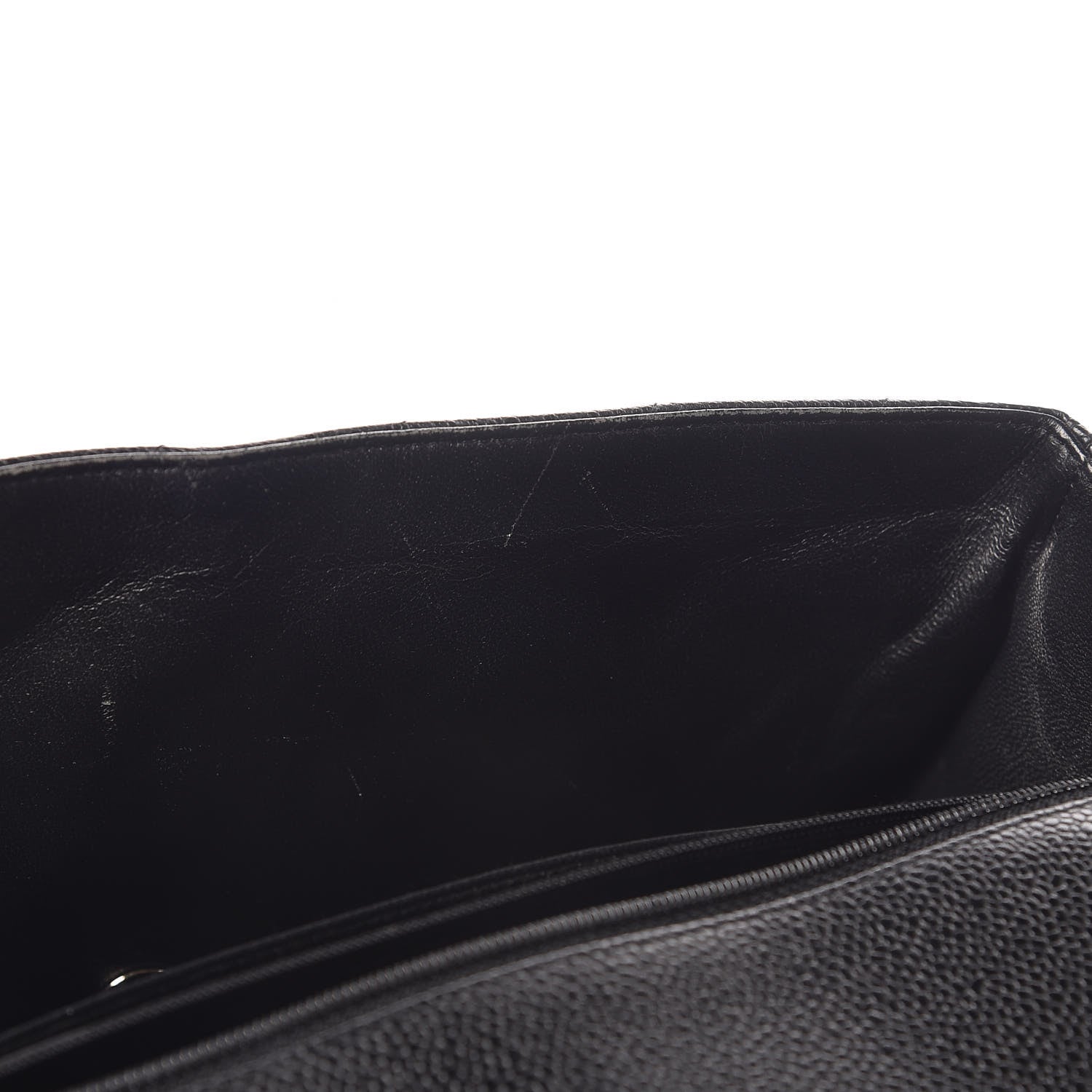 Chanel Caviar Quilted Jumbo Single Flap Black 13 of 16